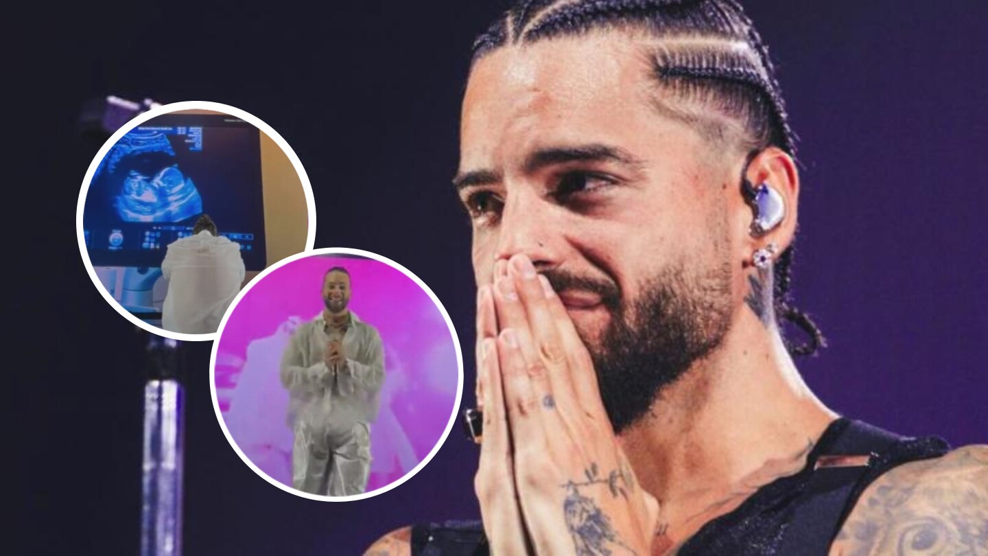 ¡Maluma sí va a ser papá! Con todo y gender reveal confirmó la noticia en pleno concierto