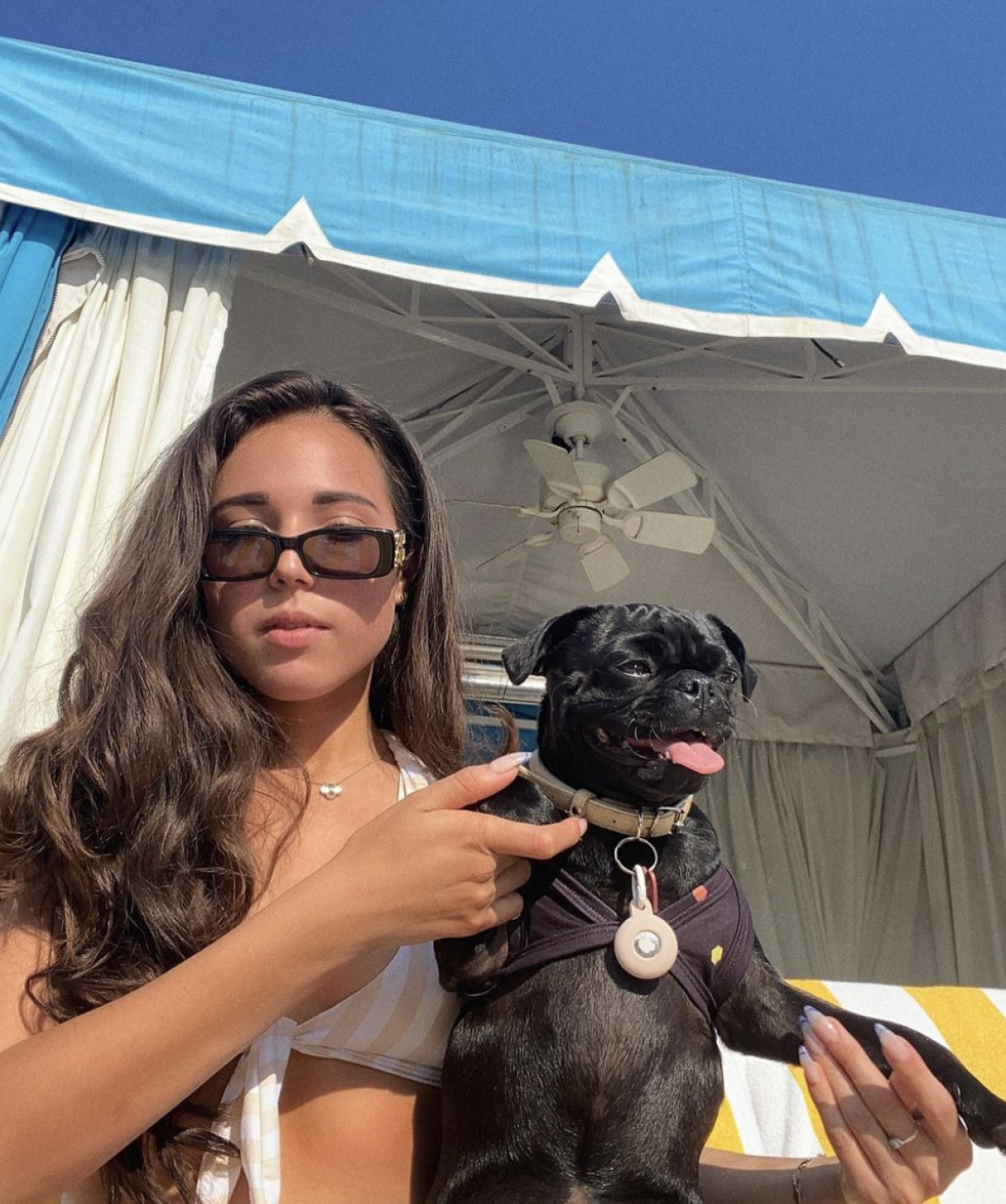 Aneliz y Mini su perrita