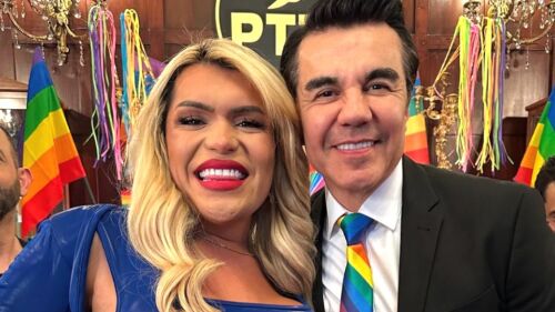 Wendy Guevara y Adrián Uribe