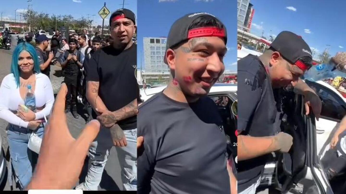 Geros acepta el reto de Un Minuto en el Paraíso, sale lleno de labial y se lleva ¡tremenda mojada!