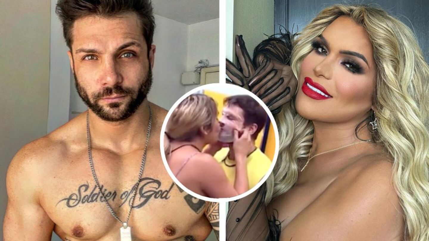 Wendy Guevara y Nicola Porcella beso