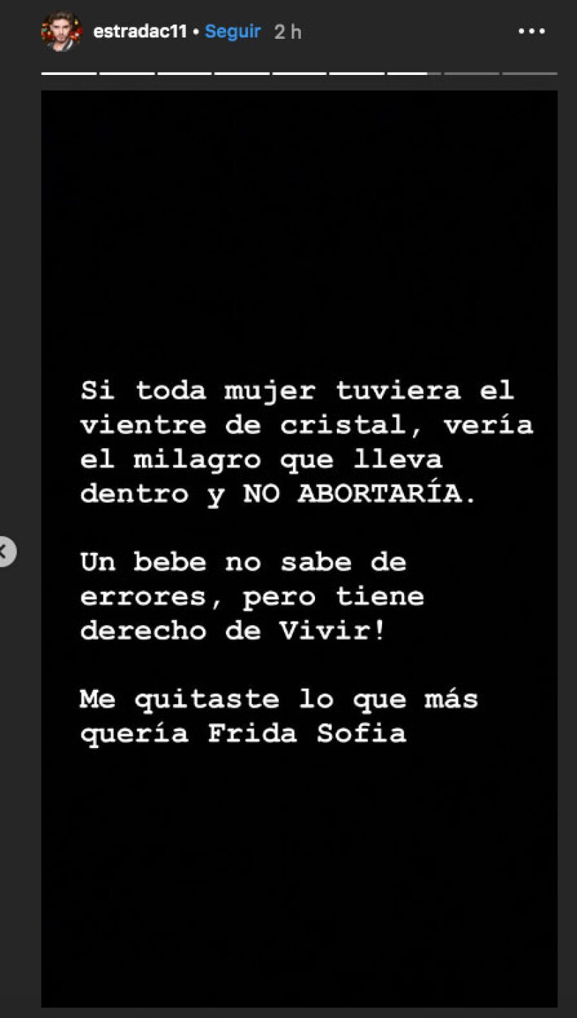 Se le fue con todo a Frida Sofía.