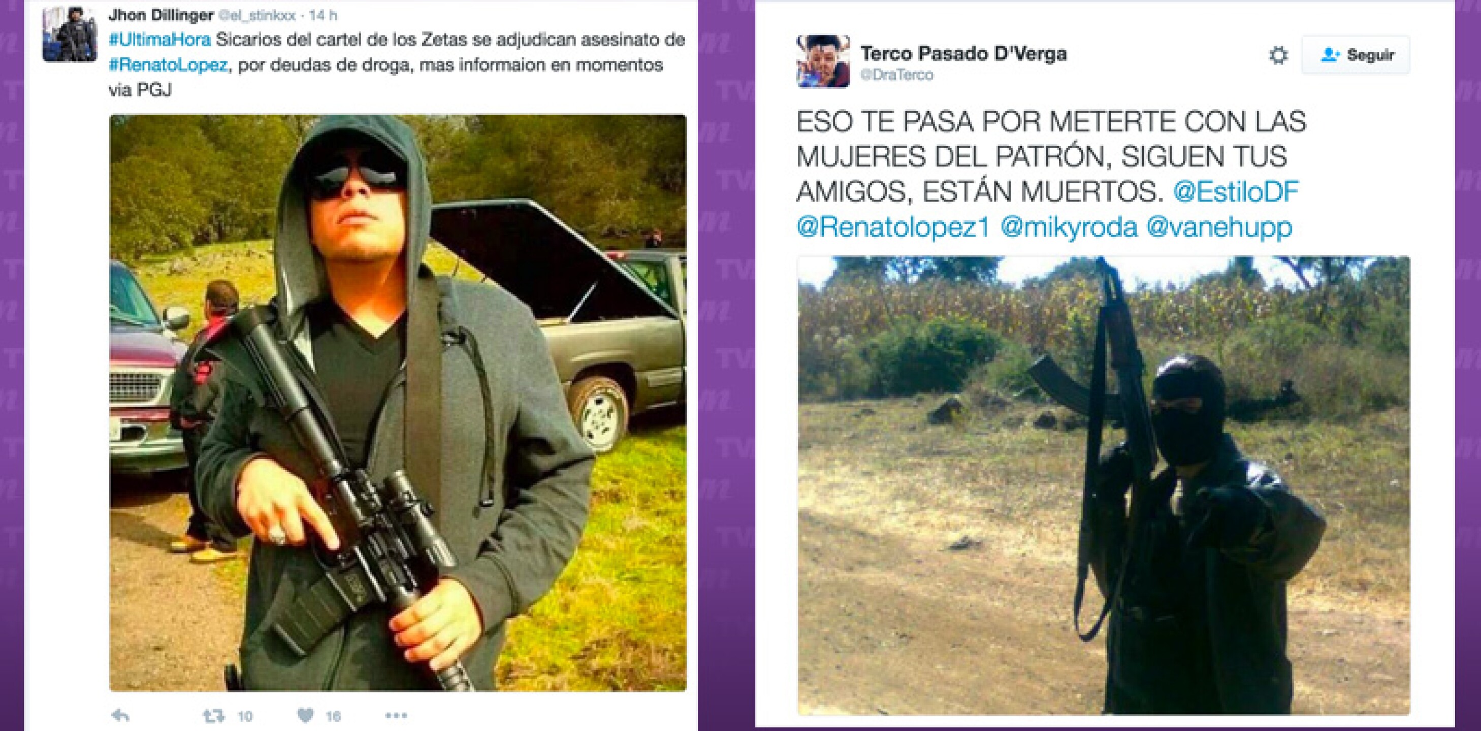 En Twitter se leen los siguientes mensajes.