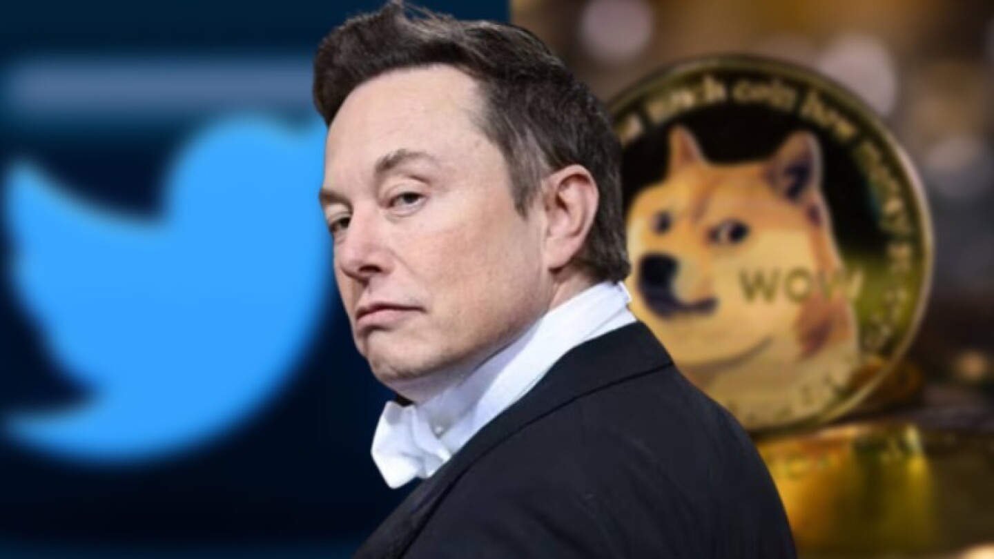 Elon Musk cambia logo de Twitter por el de DogeCoin y sube el valor de la empresa