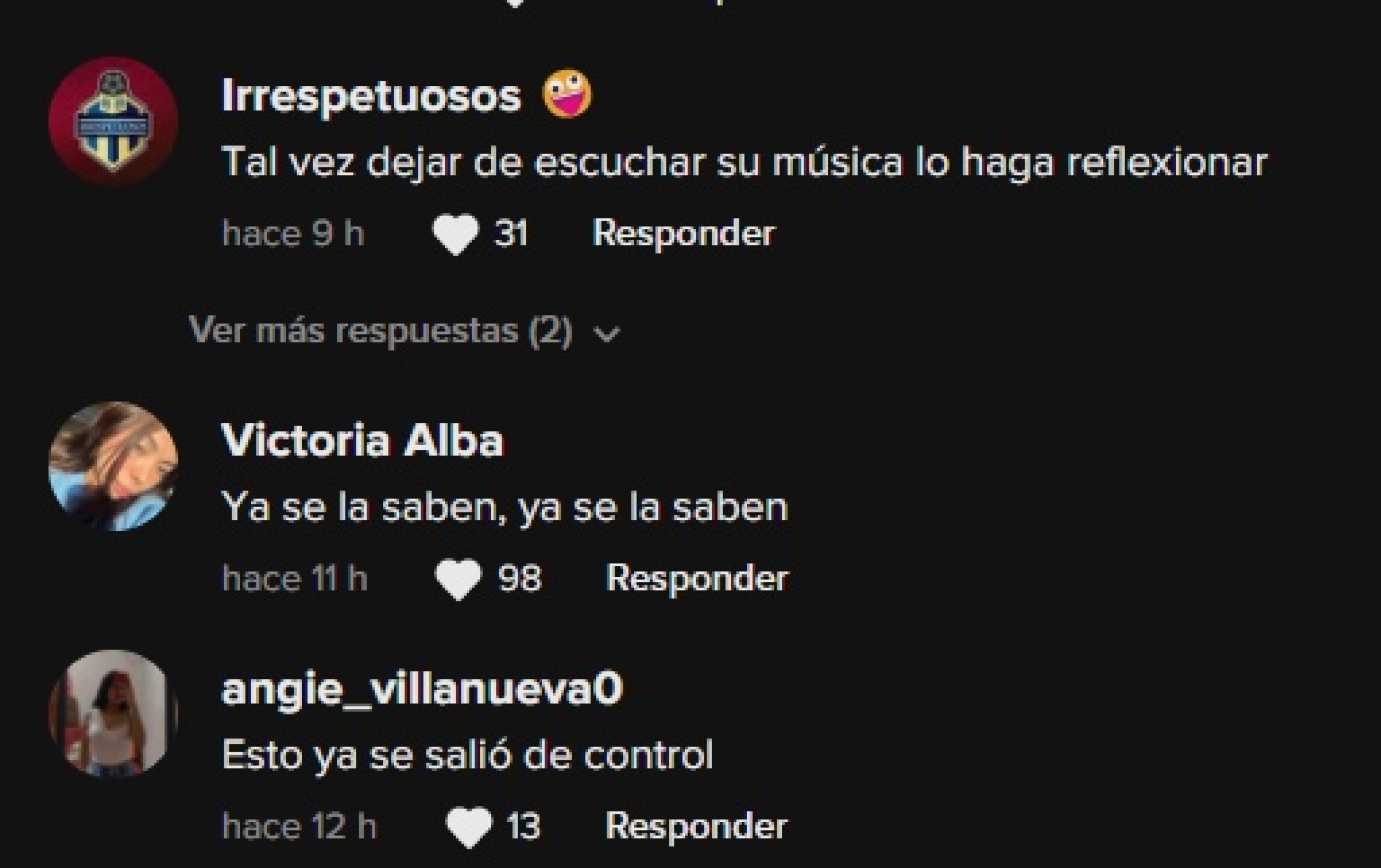 Comentario contra Bad Bunny