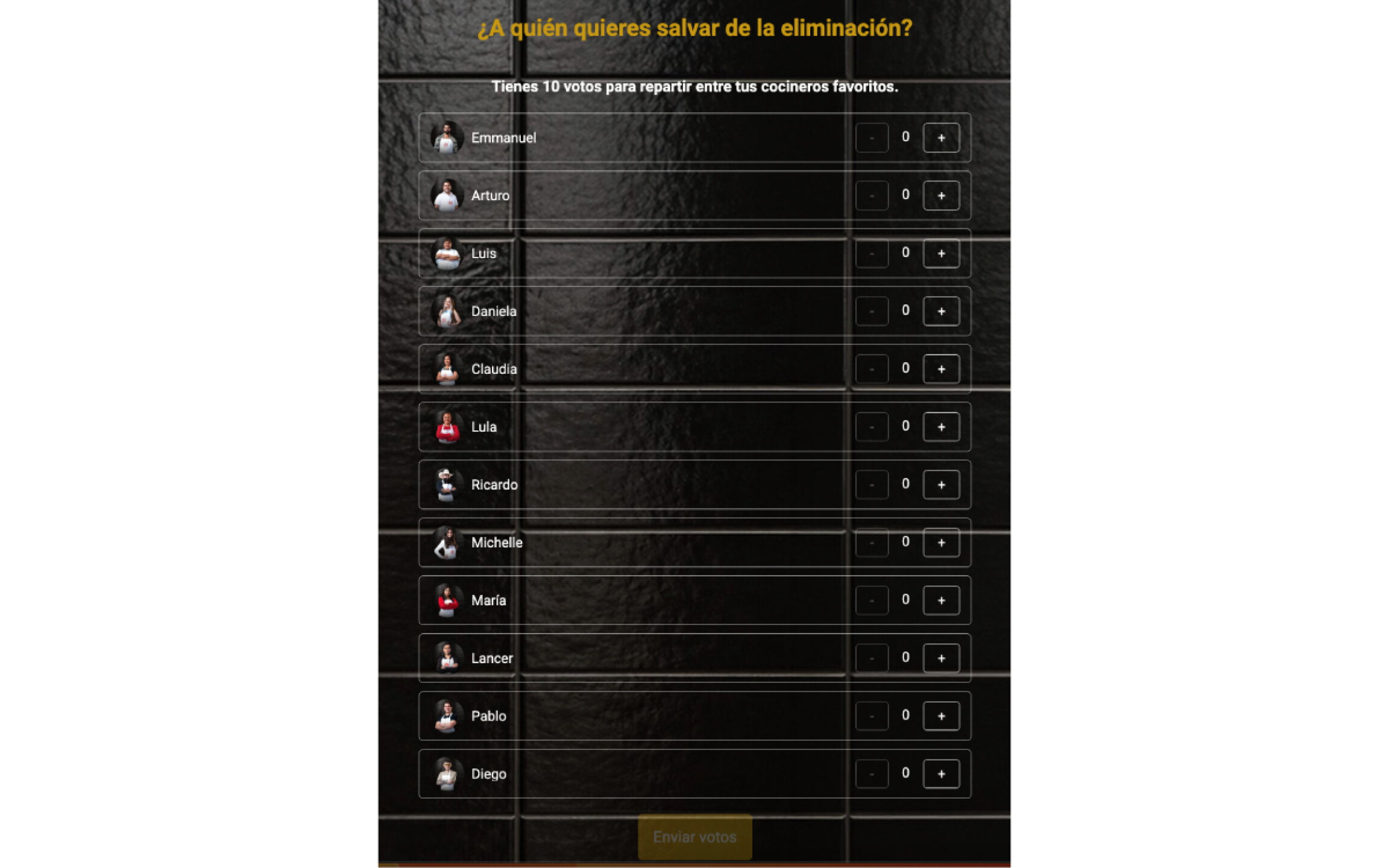 Votar en MasterChef México 24/7