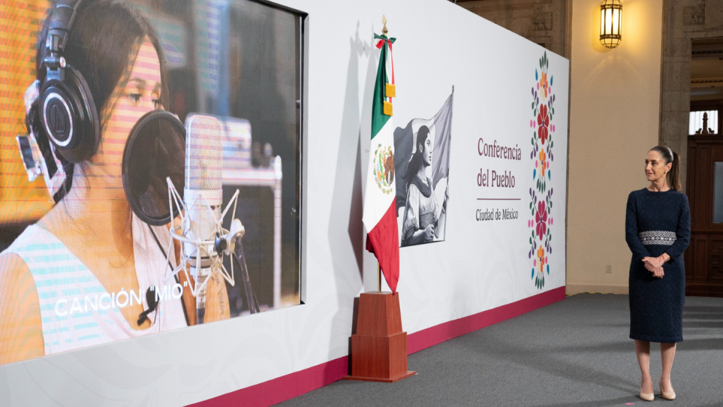México canta por la paz y contra las adicciones 2025, Claudia Sheinbaum