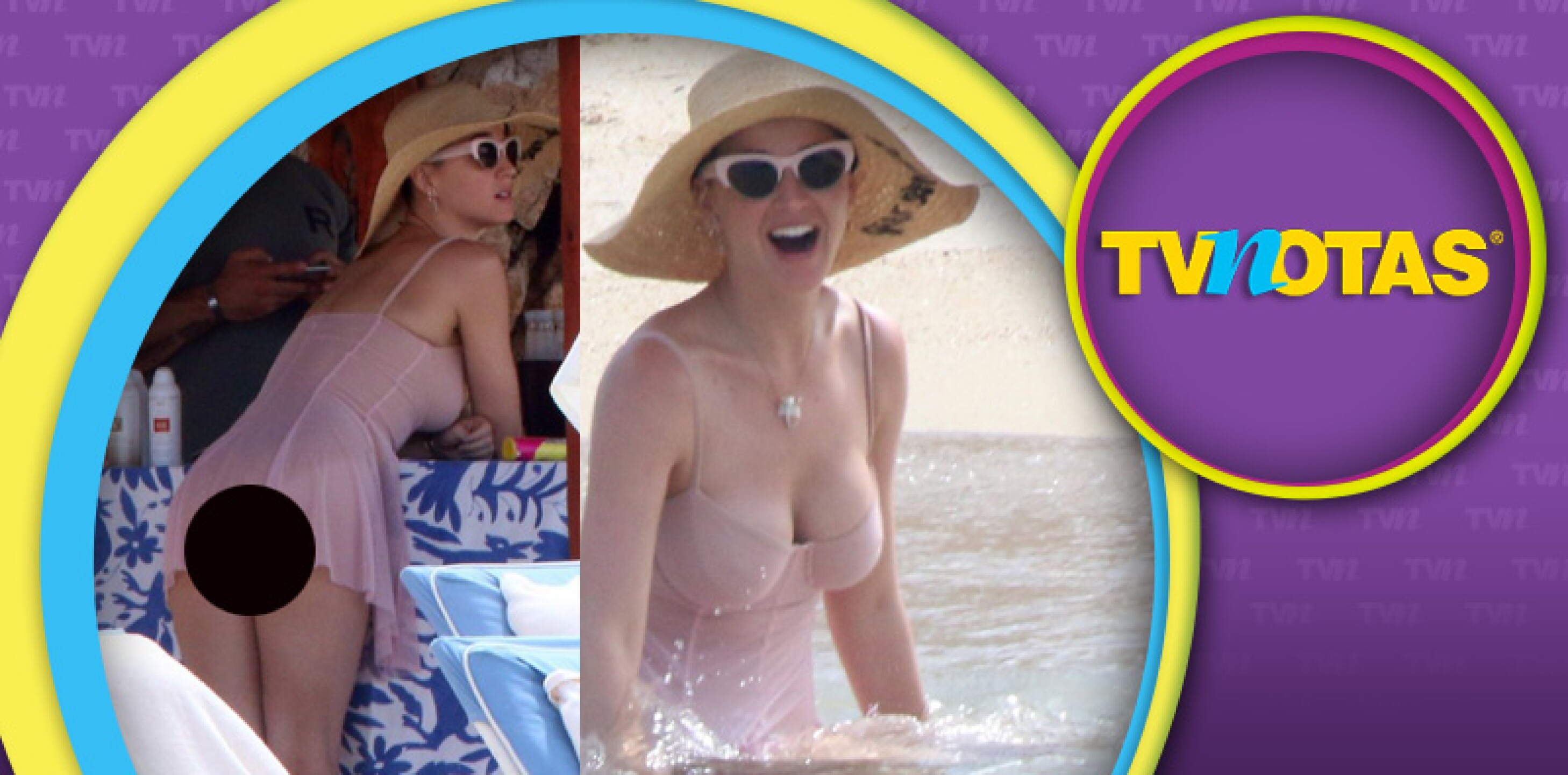 Katy Perry se puso vestidito en la playa y bajo su atuendo había algo confuso.