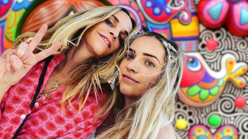 Minnie West y su mamá