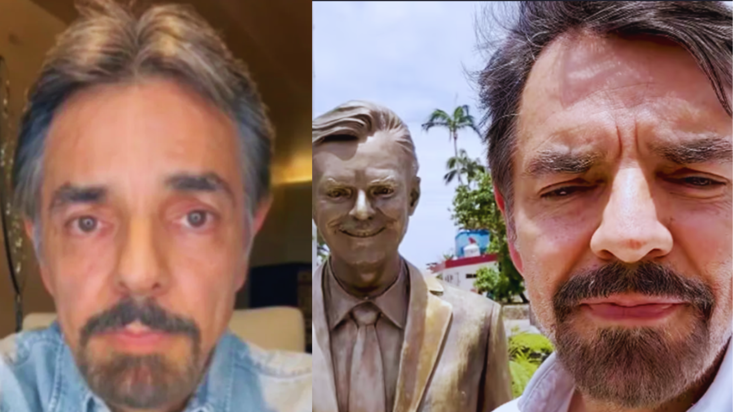 Estatua del actor y comediante, Eugenio Derbez, fue vandalizada y ahora está desaparecida: ¿Qué sucedió?