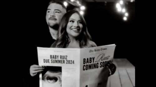 Mayeli Alonso y Andy Ruiz presumen embarazo con baby bump