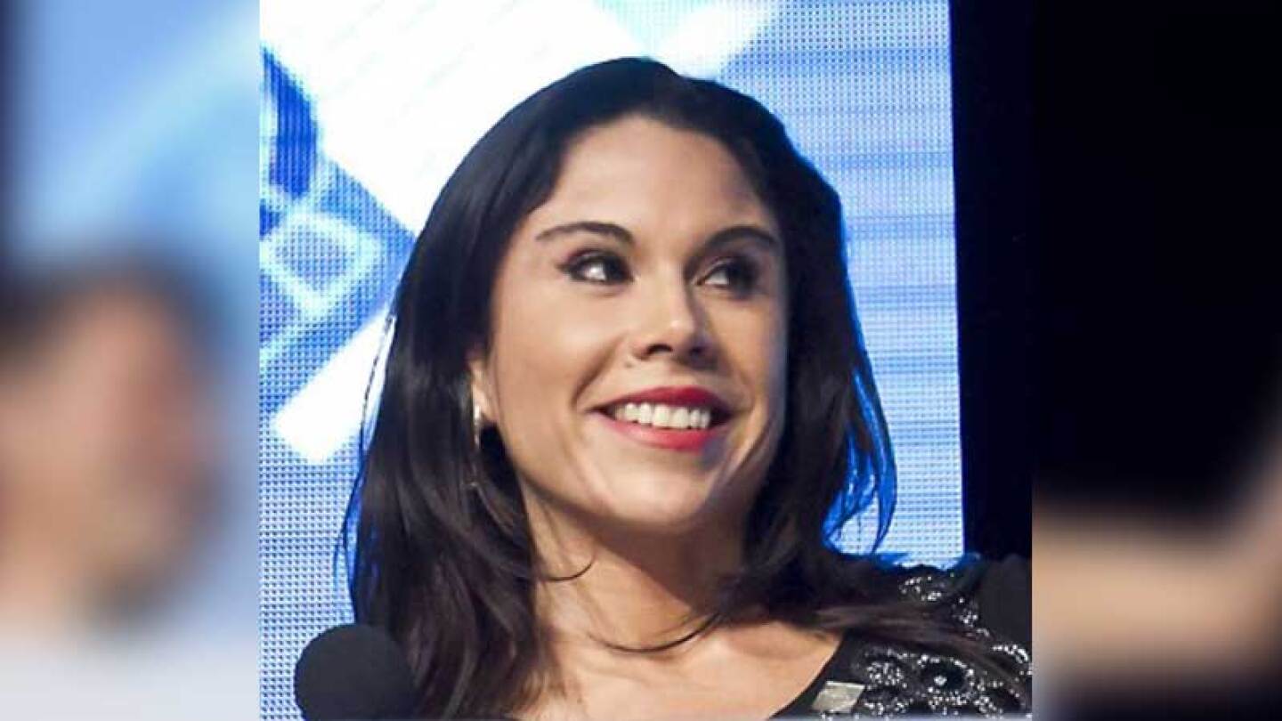 La periodista quizo mostrar su lado cómico.