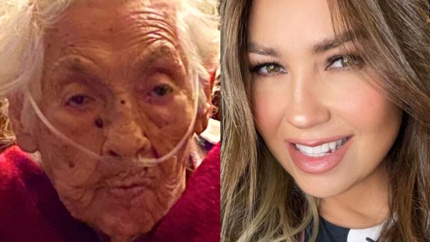 Thalía diario habla con su abuelita por videollamada, hasta le da de comer