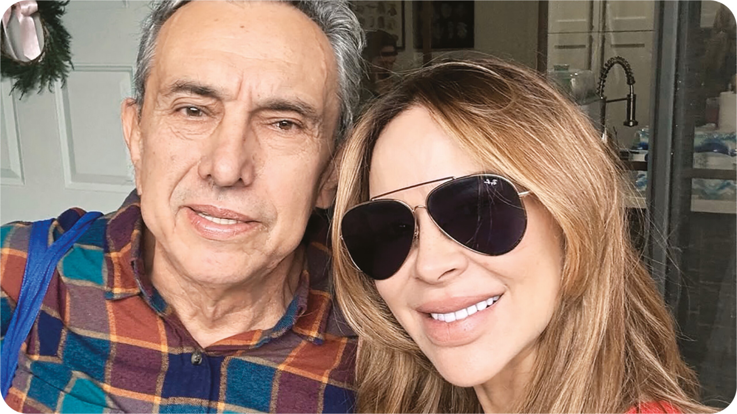 Aylín Mujica y su papá