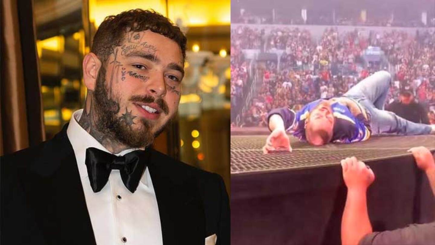 Post Malone cayó a una apertura y se lastimó las costillas