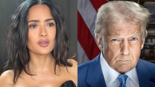 Salma Hayek y Donald Trump romance