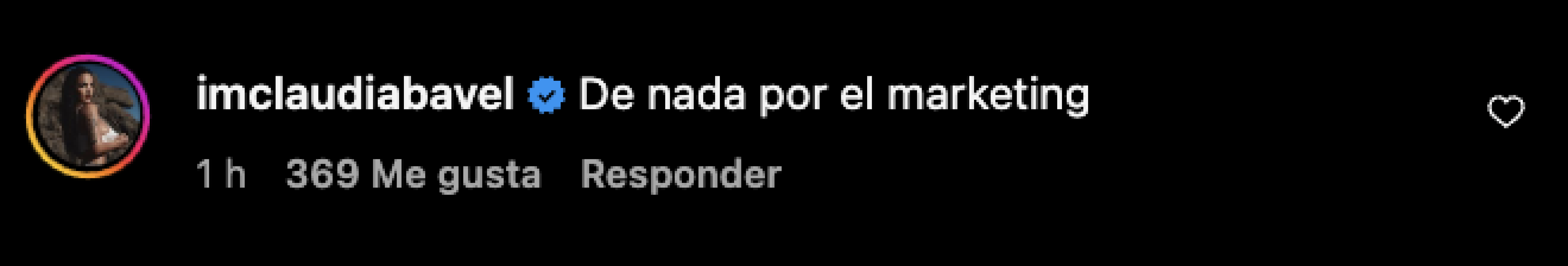Claudia Bavel responde a Guayna