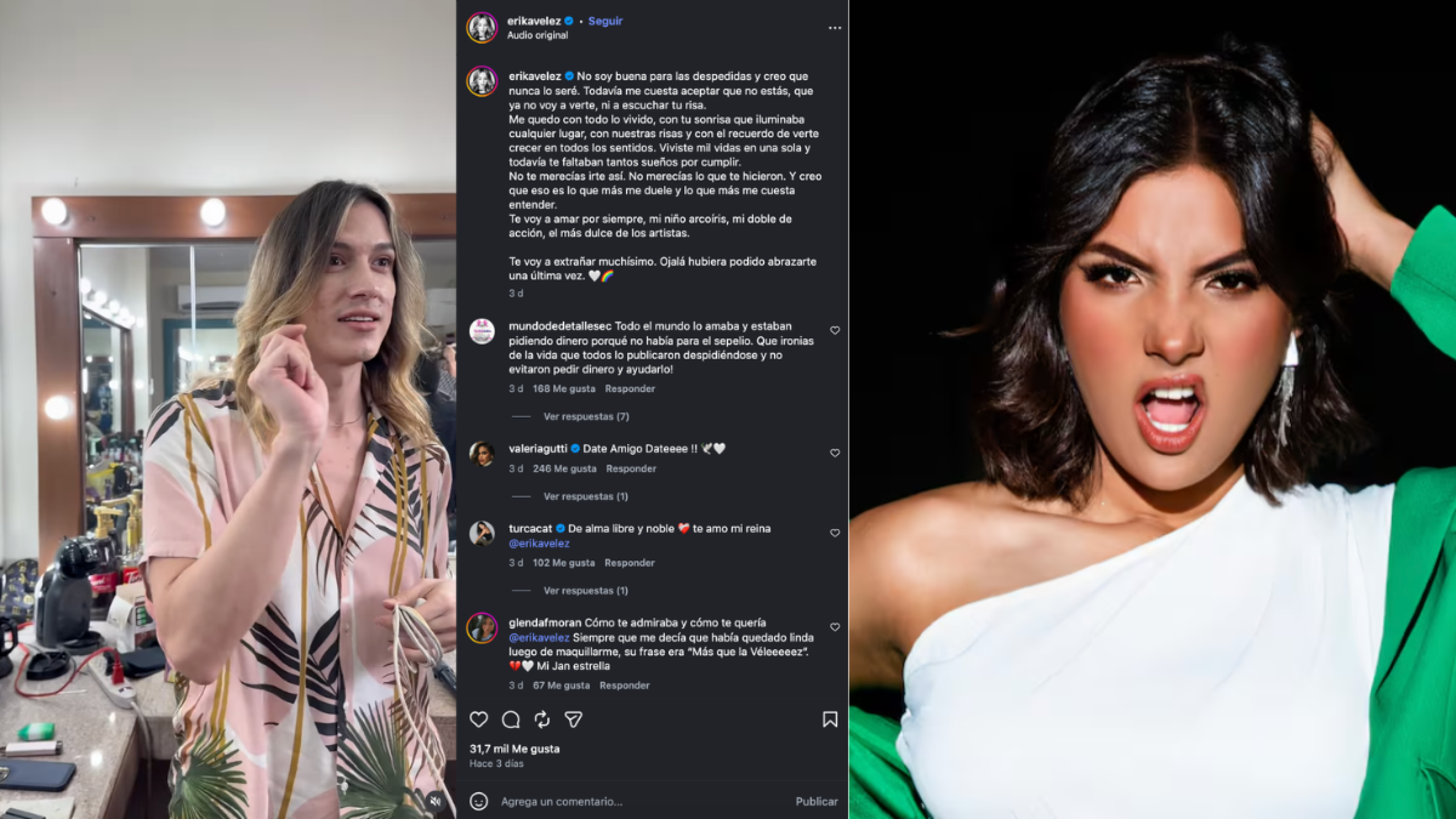Erika Vélez y Gigi Mieles se despidieron de Jancarlo Coello