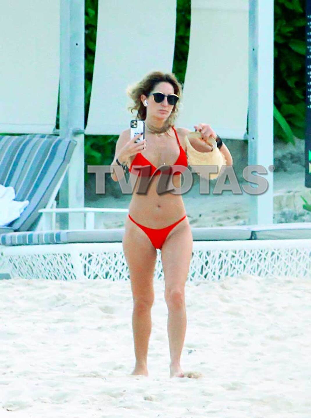 Geradine Bazán disfruta de Playa del Carmen