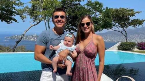 Adrián Uribe y Thuany Martins celebran el primer cumpleaños de su hija
