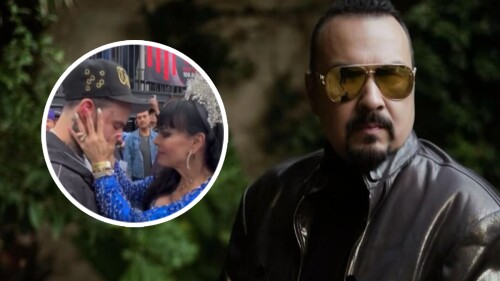 Pepe Aguilar, Emiliano Aguilar y Maribel Guardia