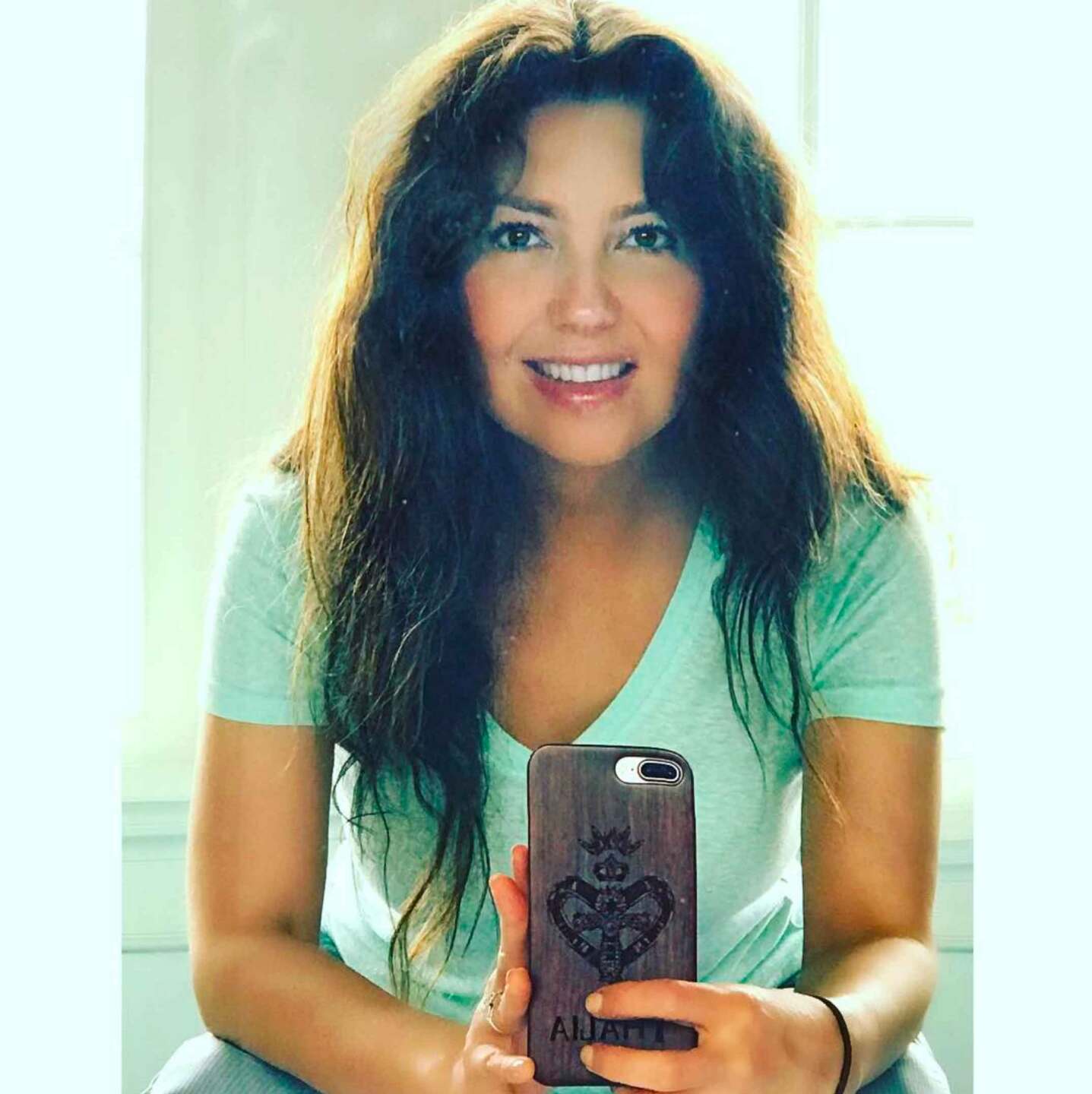 Así se ve Thalía sin maquillaje.