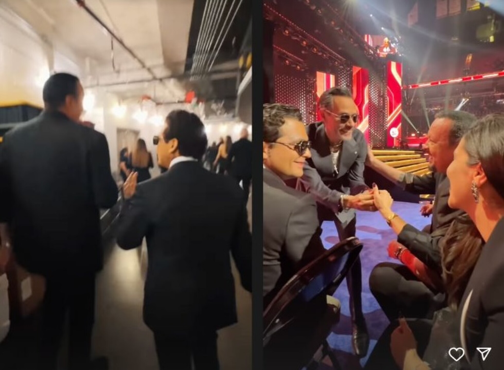 Nodal con sus suegros