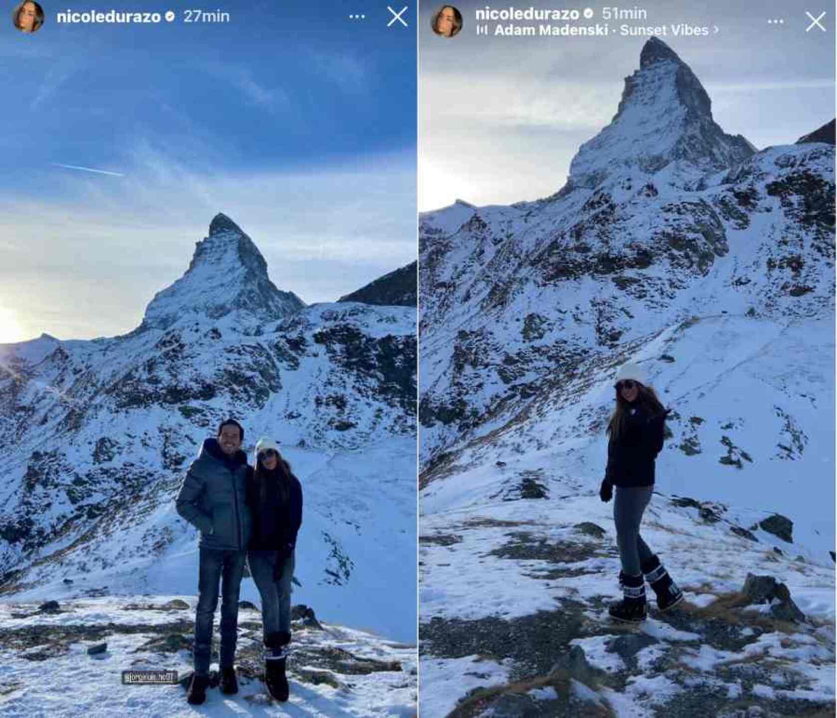 Actriz de Vivan los Niños disfruta luna de miel en los Alpes Suizos tras boda en Acapulco