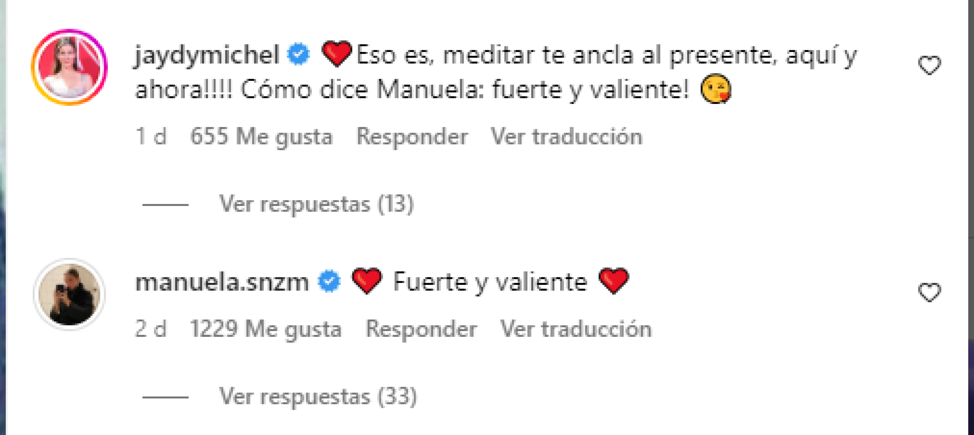 Manuela Sanz ocupó su cuenta para apoyar a su padre
