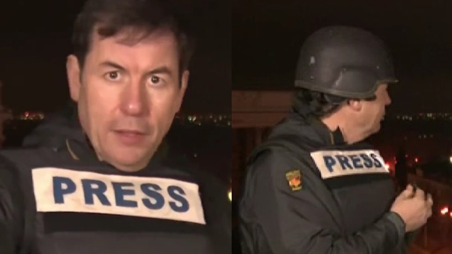 Matthew Chance se alistó rápidamente al escuchar los bombardeos