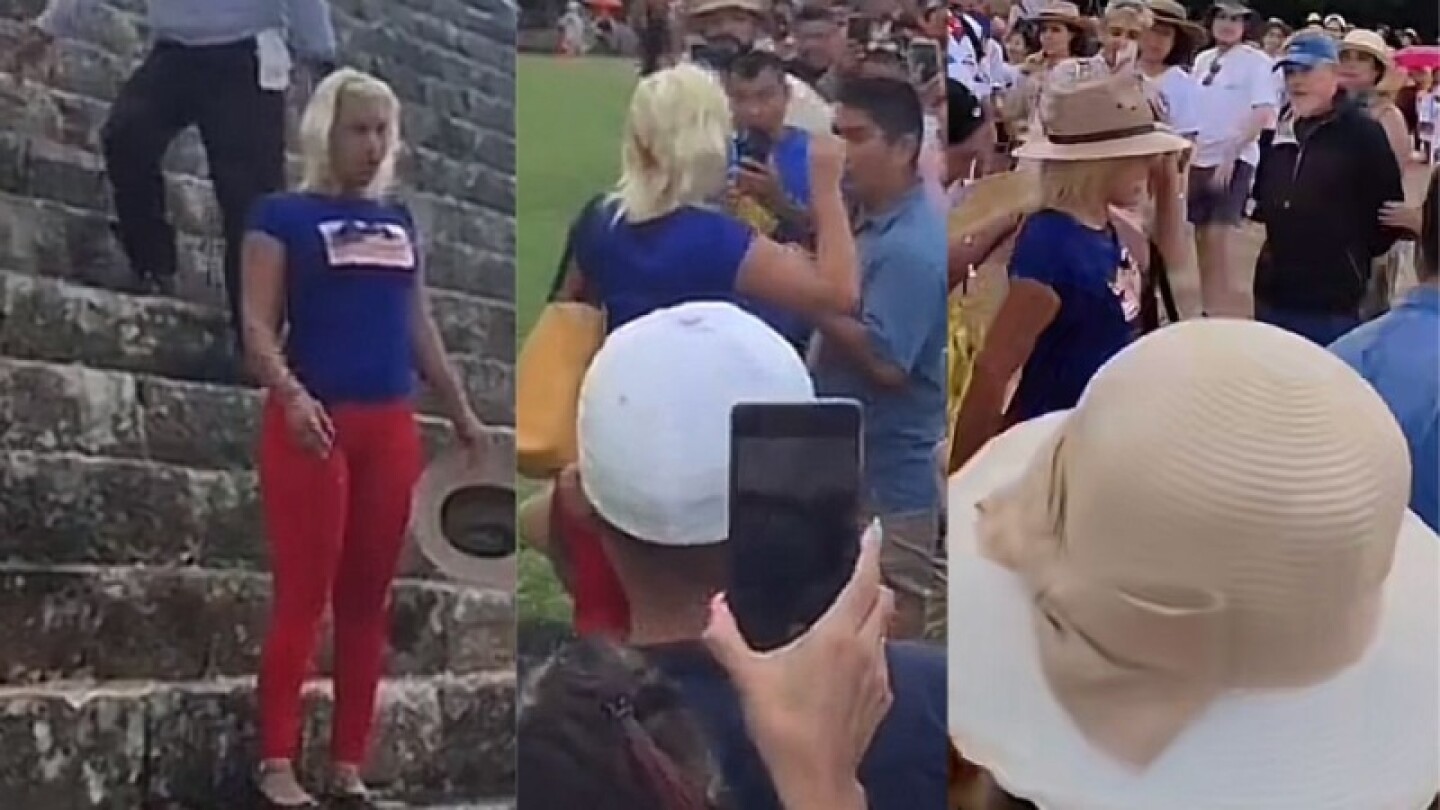 Lady Chichén Itzá: Asistentes arremeten contra turista por escupir a la pirámide