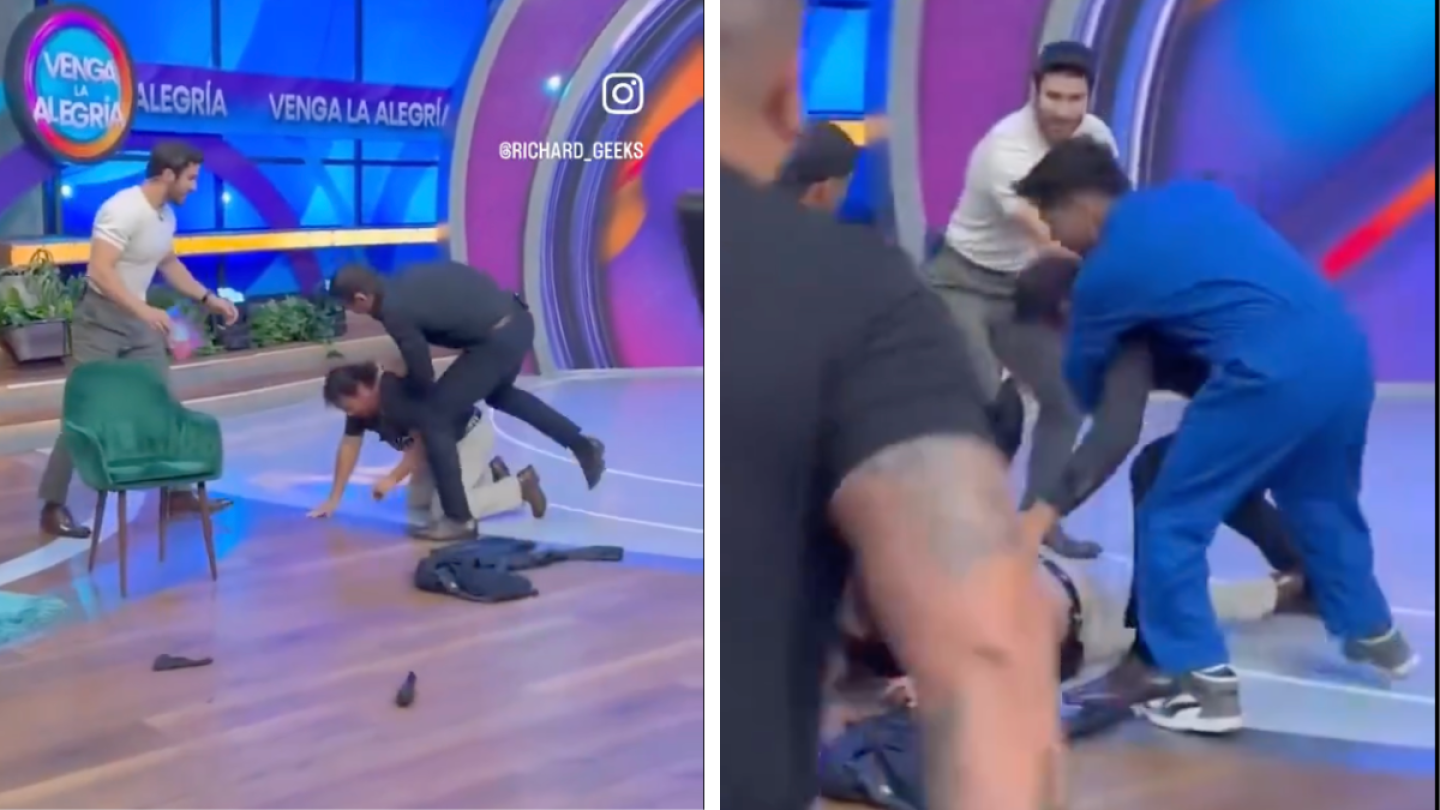 Alberto del Río ‘El Patrón’ golpea a producción de Venga La Alegría en vivo; seguridad de TV Azteca interviene