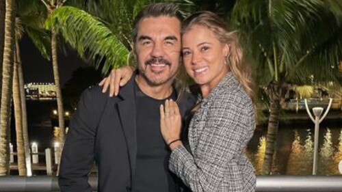 Adrián Uribe y Thuany Martins se divierten en Las Vegas