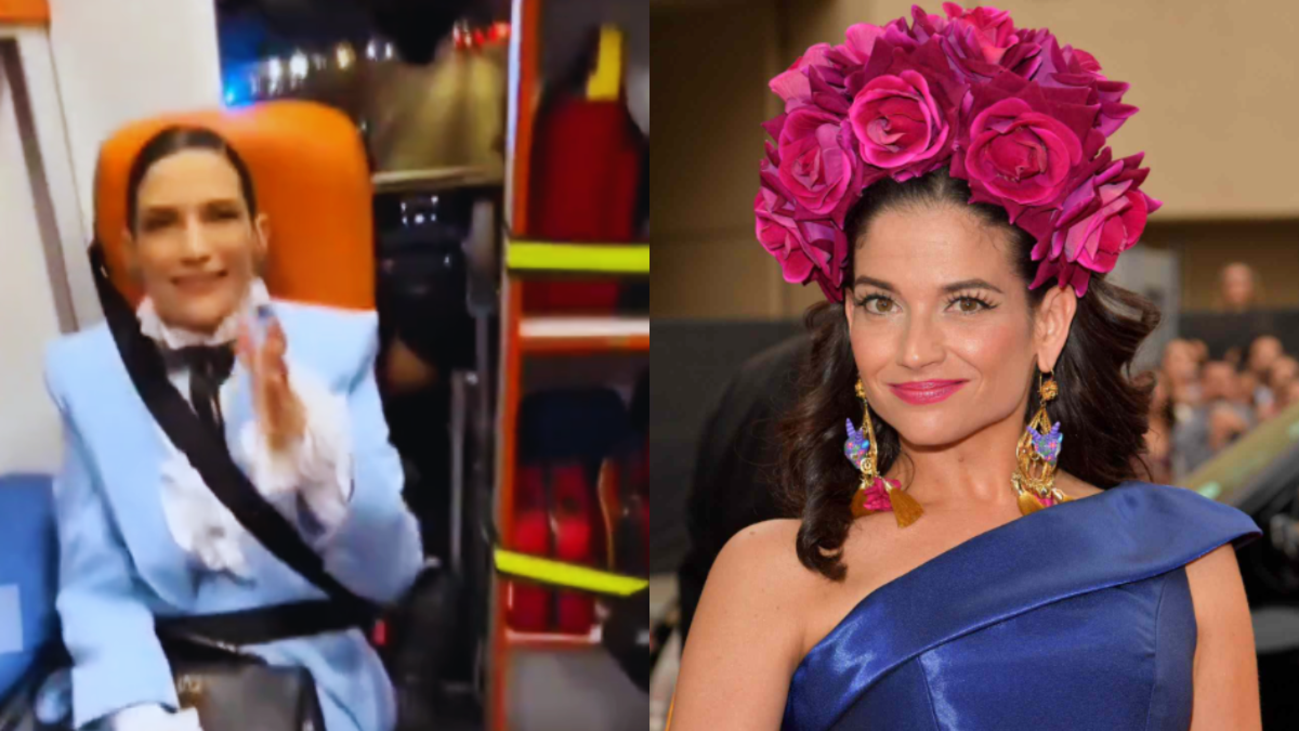 Natalia Jiménez usa ambulancia para evitar el tráfico y llegar a un cumpleaños; ¡arremeten contra ella! VIDEO