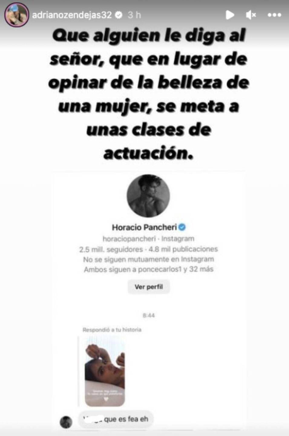 Adriano Zendejas sale en defensa de Samadhi