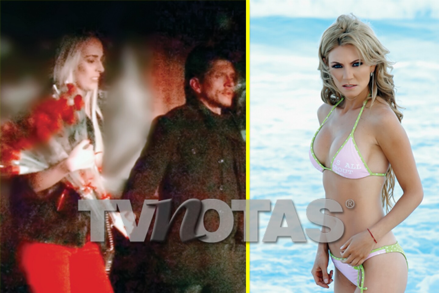 Hace unos díaz cachamos a Roberto (a la izquierda), aún esposo de Manola Diez, con la tercera en discordia,