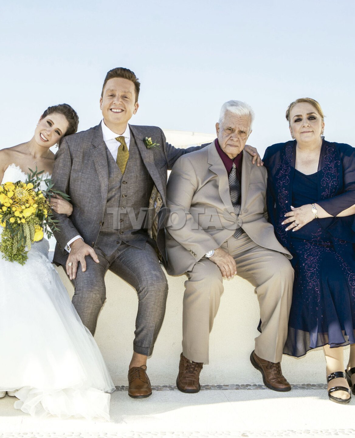 Daniel Bisogno y su familia