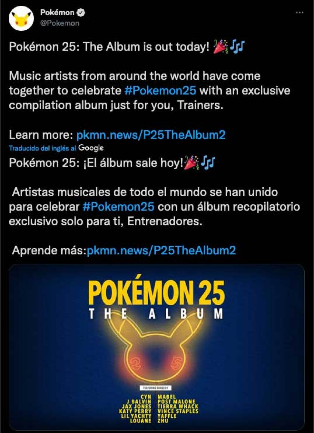 J Balvin y Pokémon