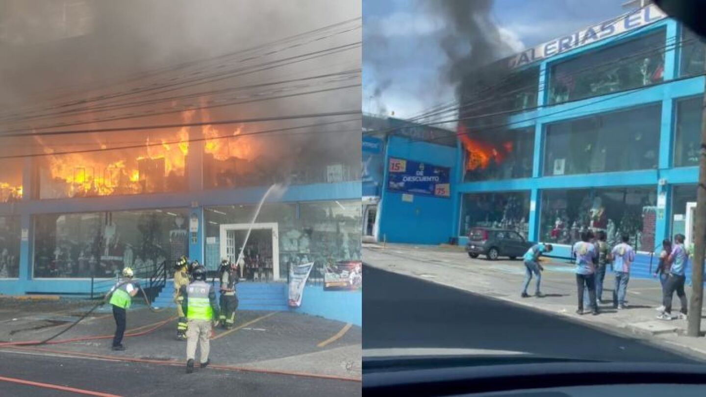 Fuerte incendio consume Galerías El Triunfo de Jardines del Pedregal