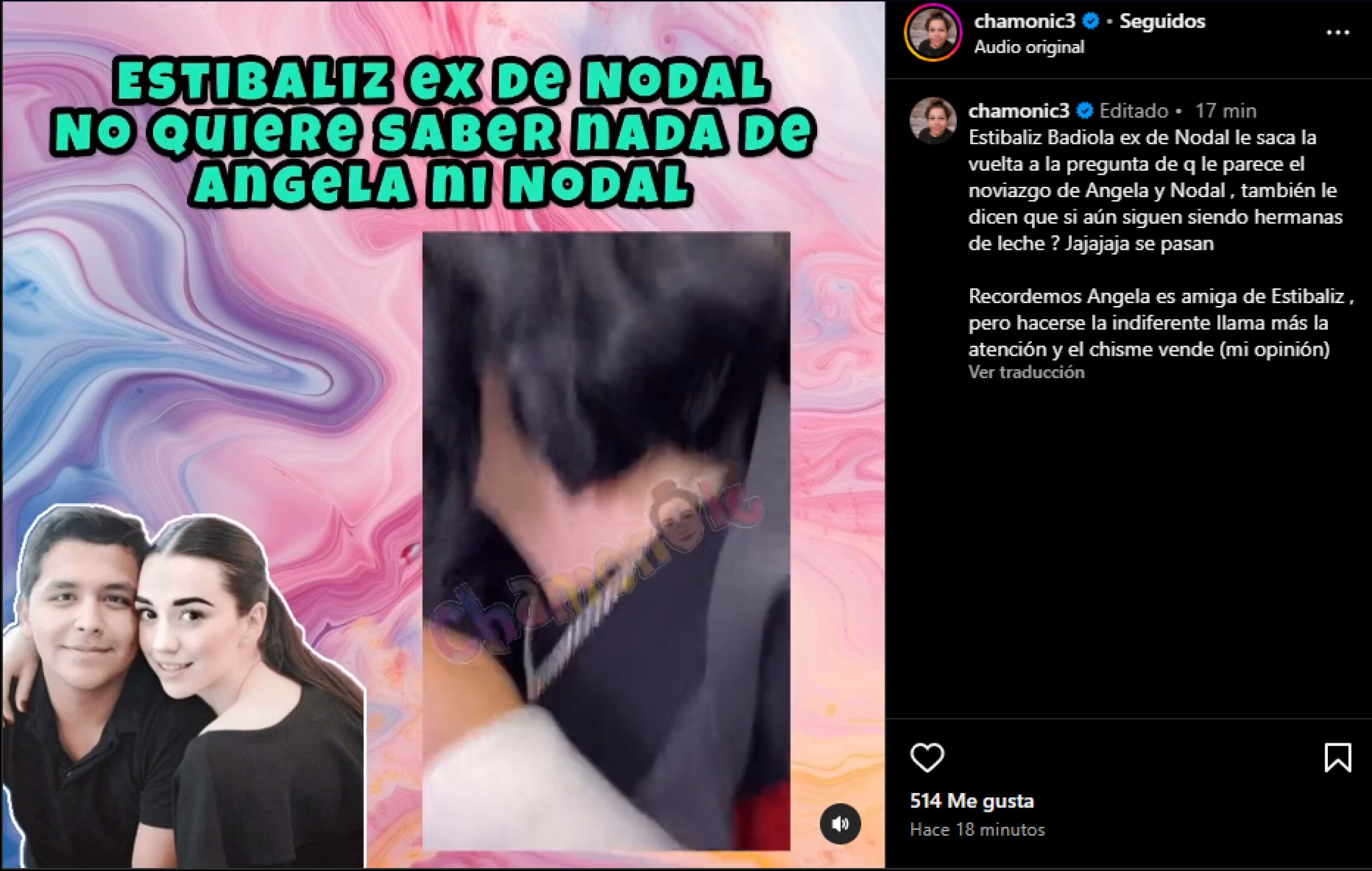 Estibaliz, ex de Nodal