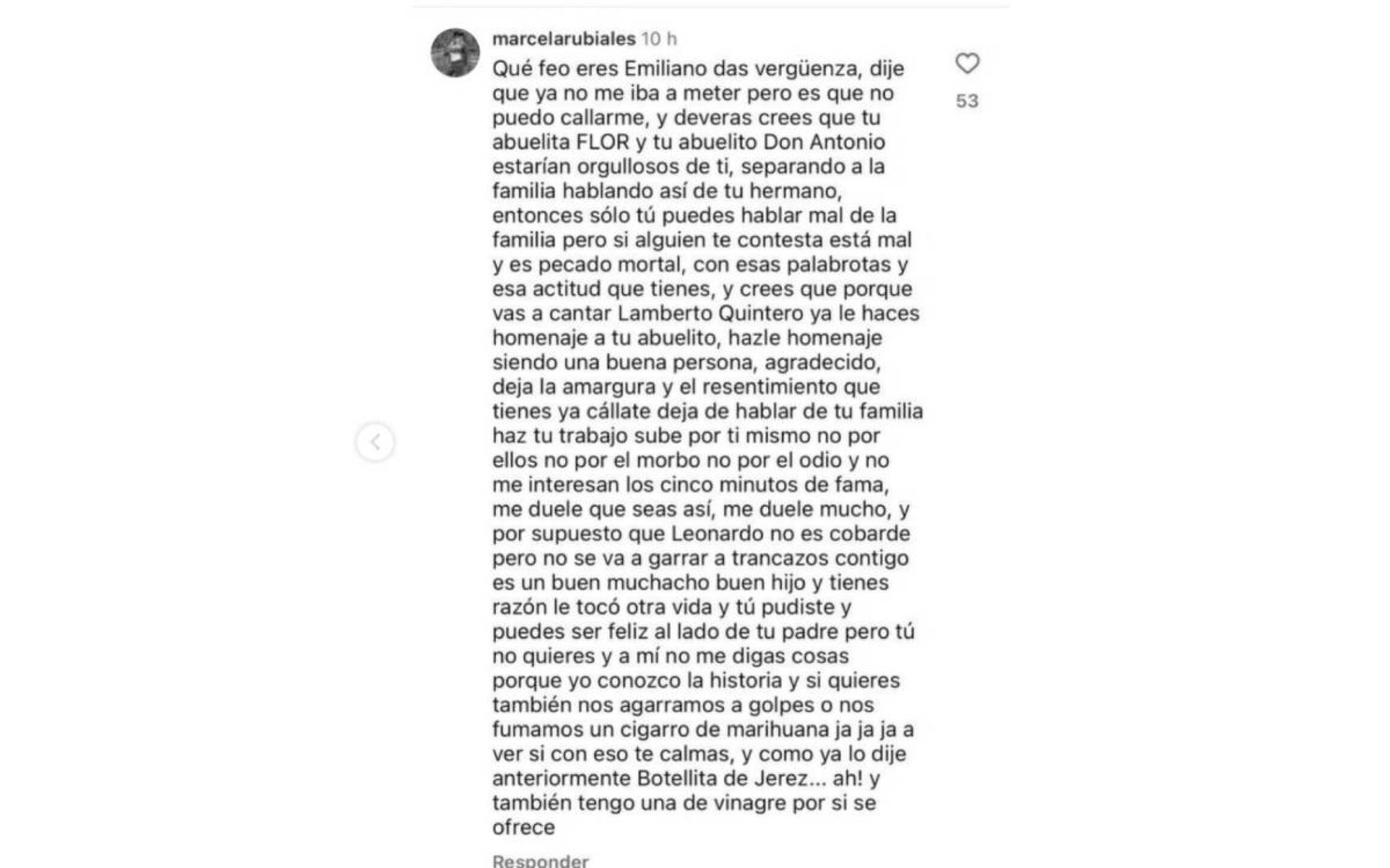 Tía de Emiliano Aguilar