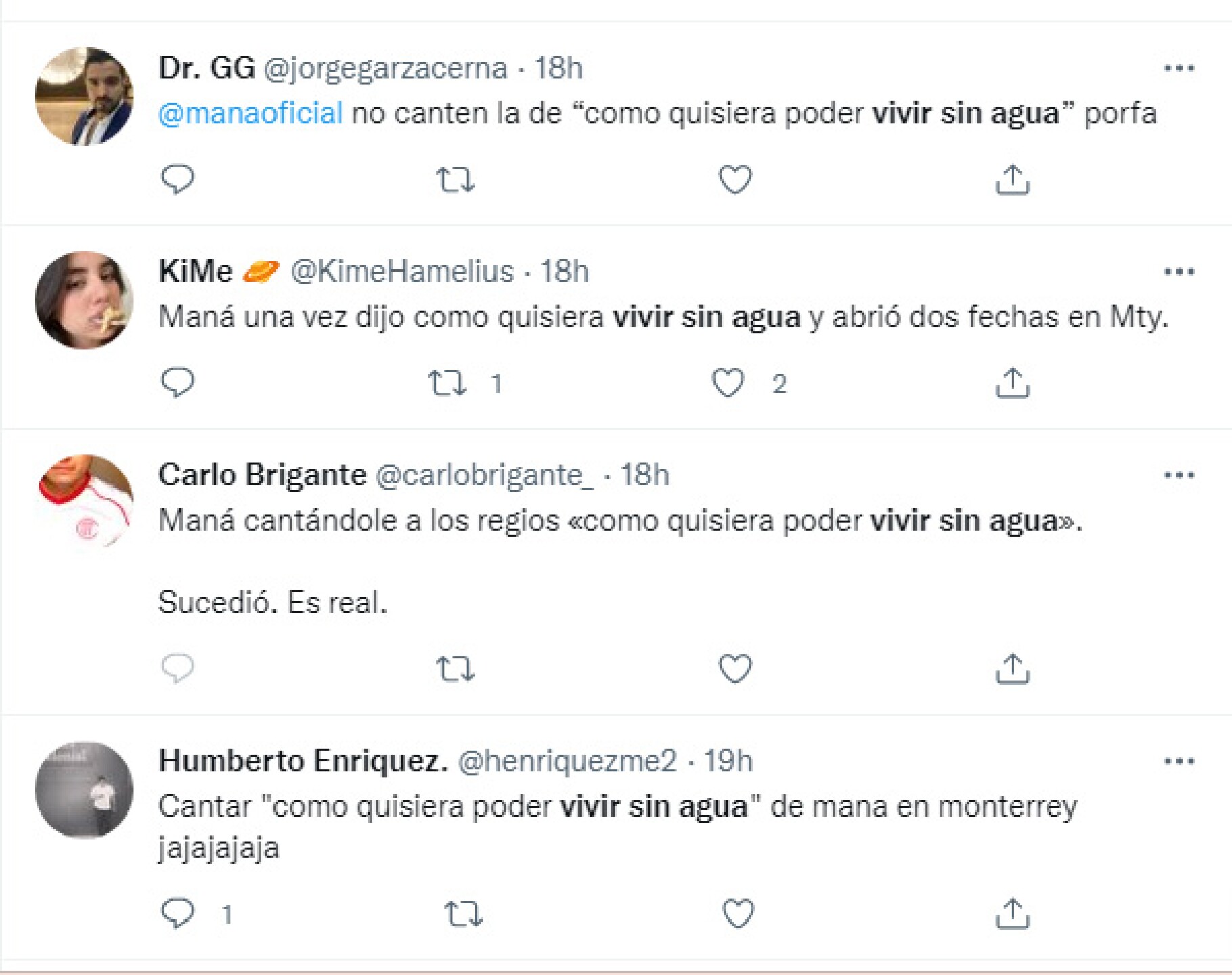 Maná les canta en Monterrey 'Vivir sin agua'
