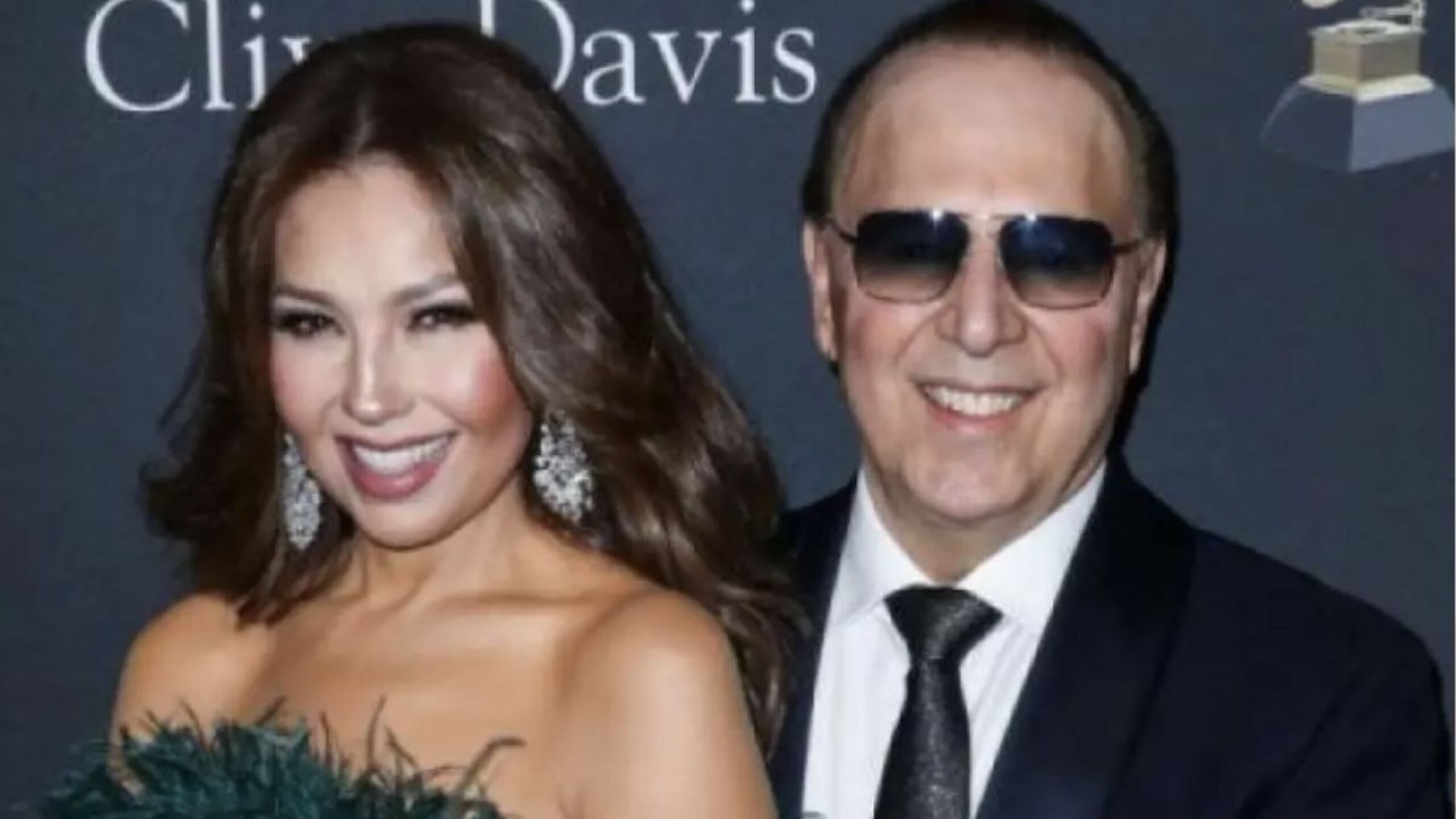 Thalía y Tommy Mottola