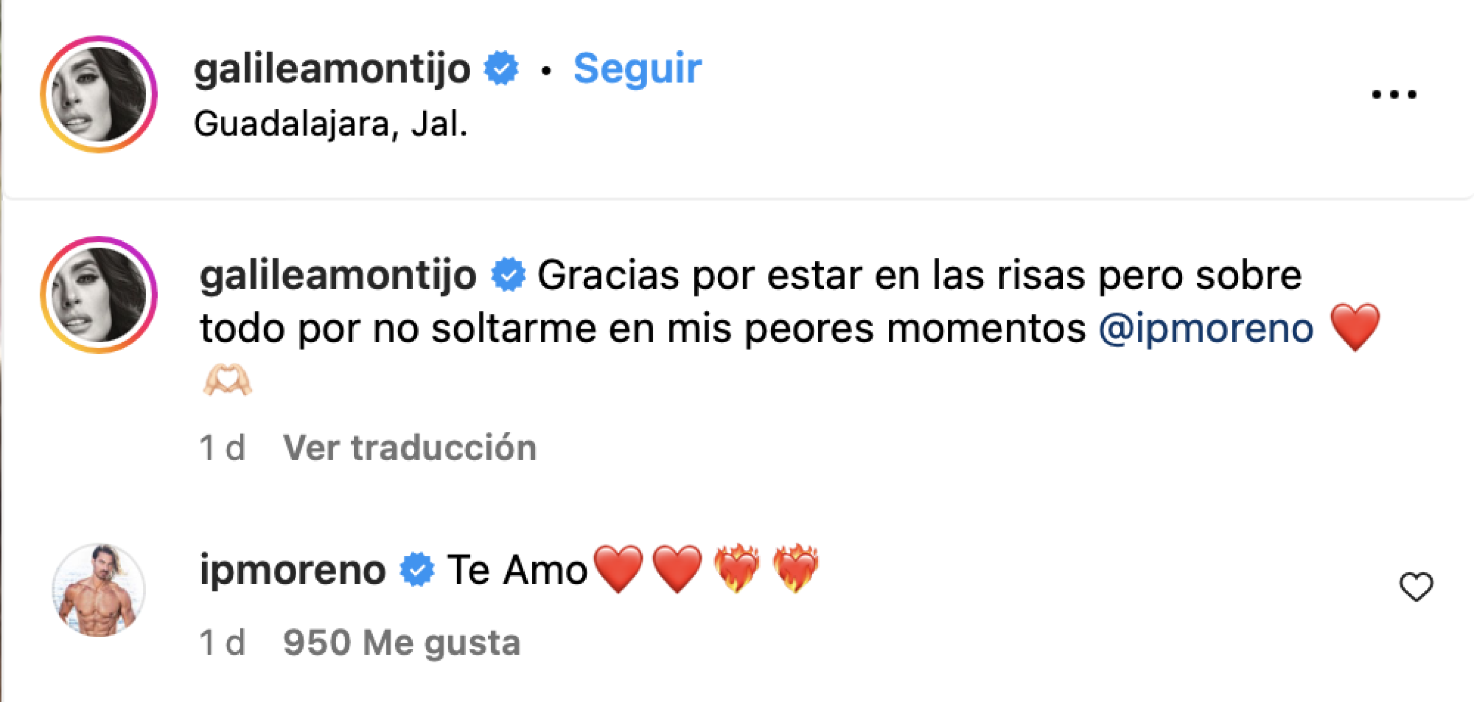Galilea Montijo e Isaac Moreno novio