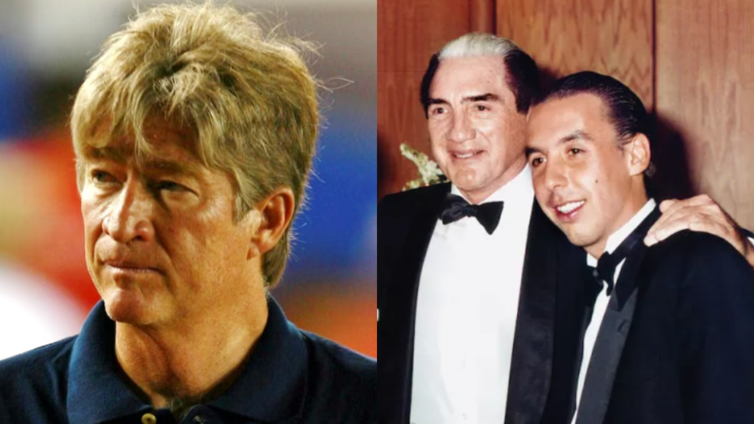 Alejandro Burillo Azcárraga junto a "el Tigre" y Azcárraga Jean