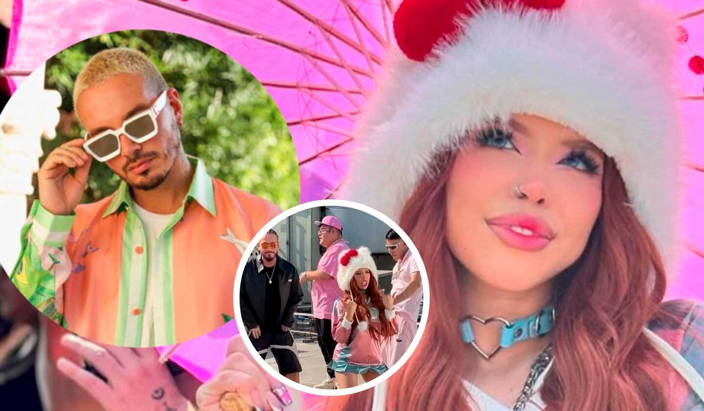 J Balvin graba colaboración con Yeri Mua en CDMX ¡Filtran imágenes!