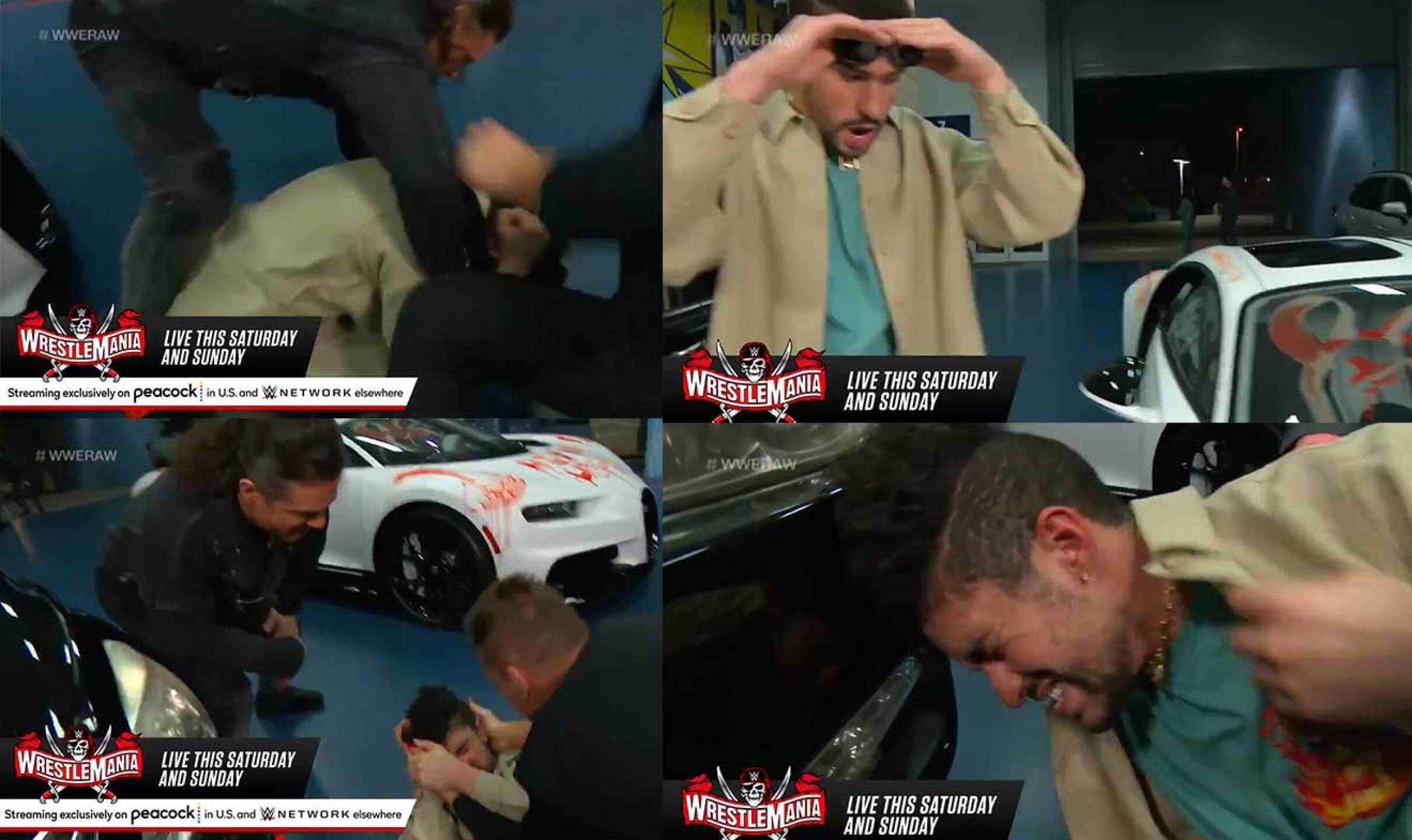 Bad Bunny le callará la boca a The Miz en Wrestlemania