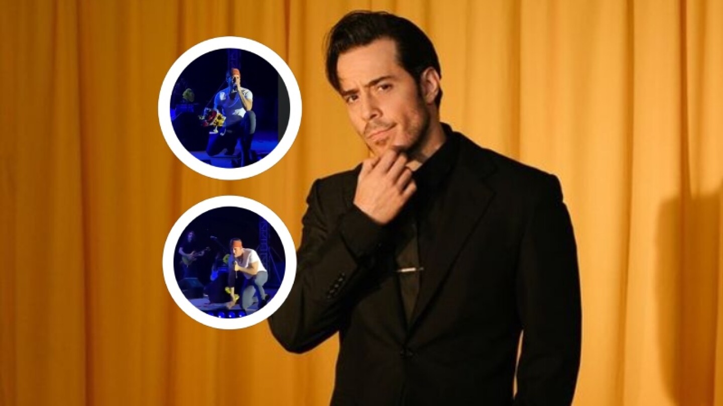 José Madero es criticado por romper flores de fan en concierto