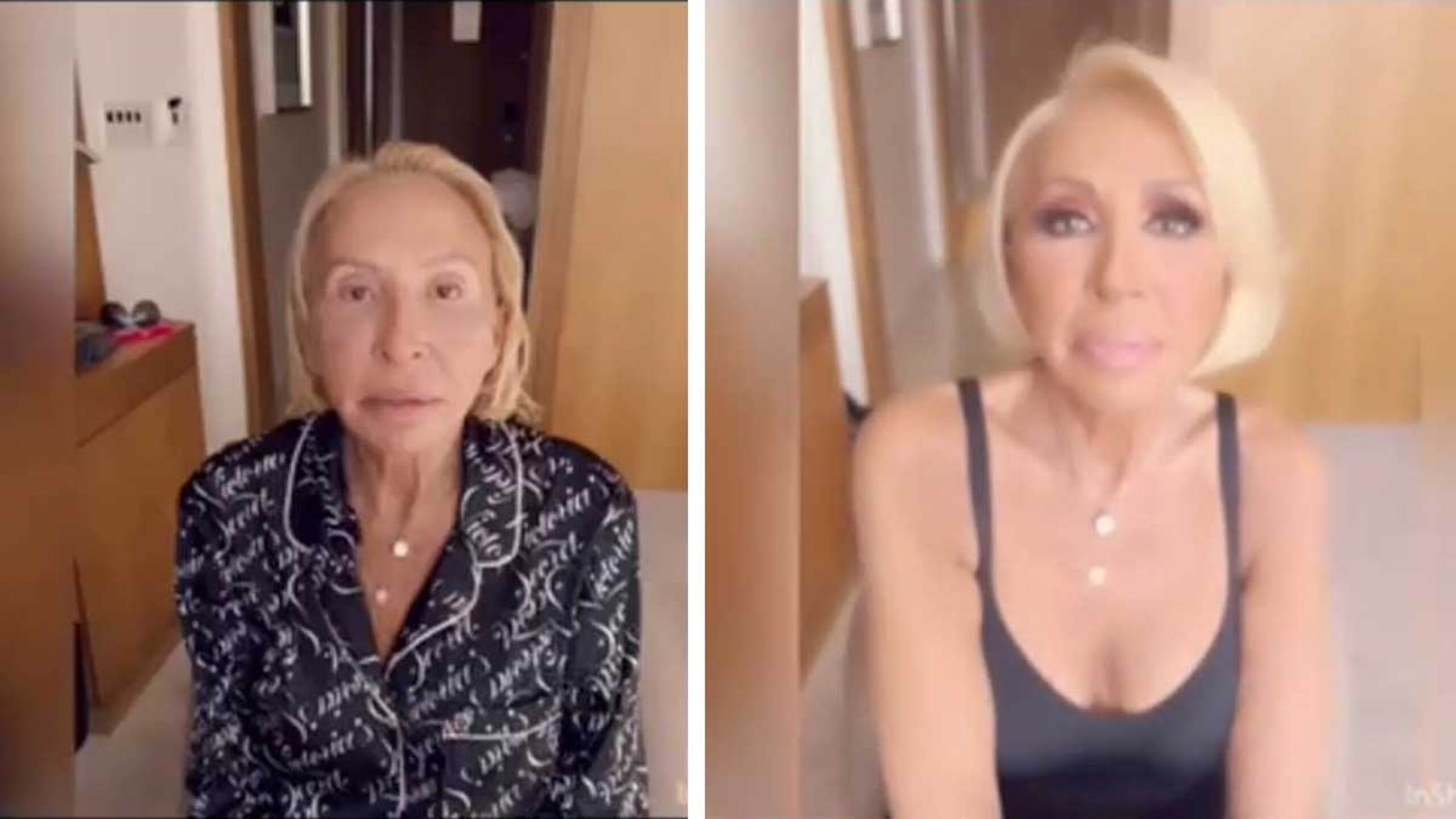 Laura Bozzo se mostró muy arregalda y maquillada