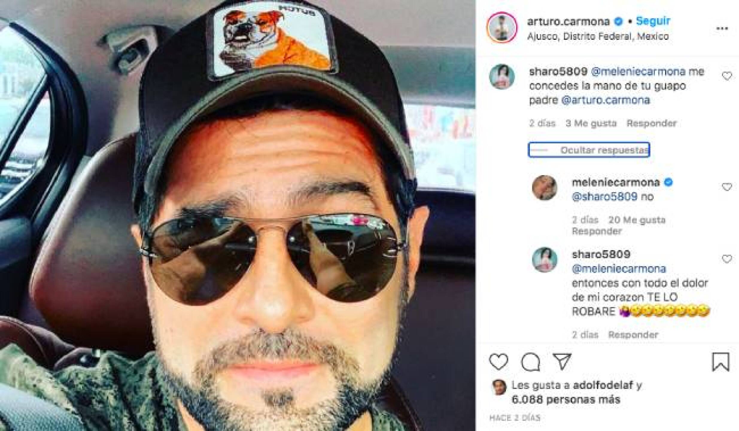 Melenie responde a fan de su padre
